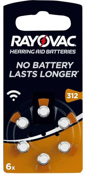 Rayovac Knopf Acoustic S.312 6-er Blister