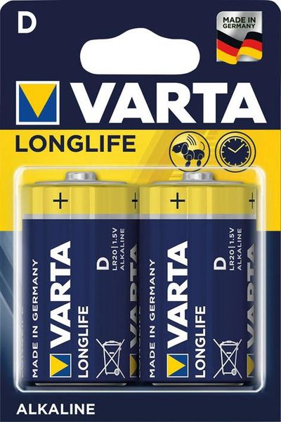 VARTA Longlife Extra Mono/D/LR20 4er Folie, 1,5V
