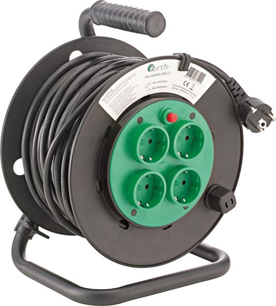 Kabeltrommel Kunststoff H05VV-F3G1,5 25m FORTIS