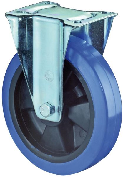 Bockrolle 200/50mm L410 Platte,Elastik blau,RL L410.B61.200