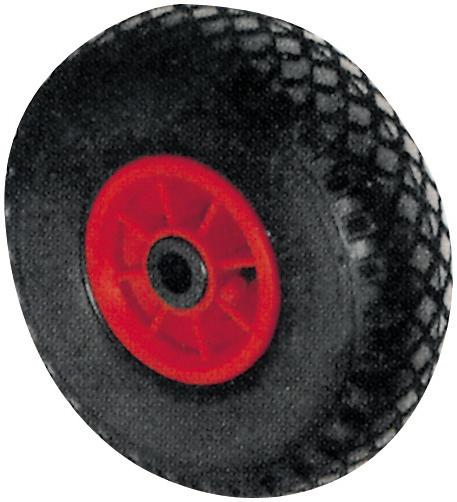 Luftrad D15.400,400mm Bohrung 20mm,Gummi schw. Radk.Kst,RL,Rillenprofil