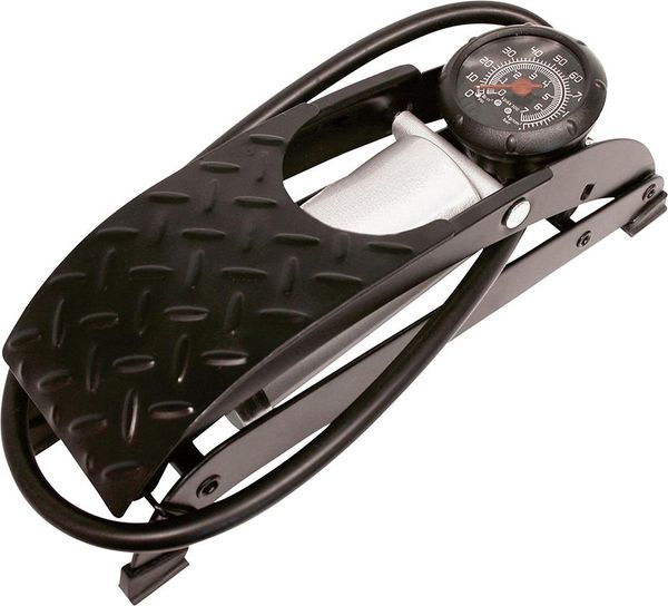 Fußluftpumpe Premium Einzylinder Schlauch 60cm