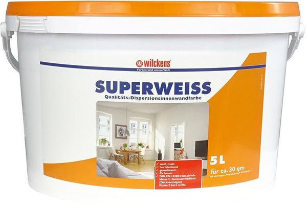Dispersionsfarbe Innen 5 l, superweiß
