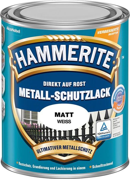 Metallschutz-Lack 750 ml matt weiss