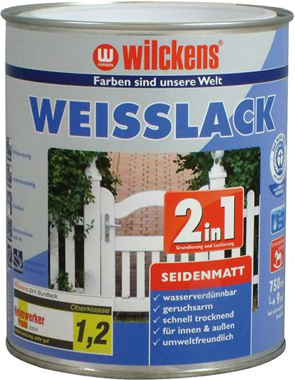 Weißlack 2in1 750 ml, seidenmatt