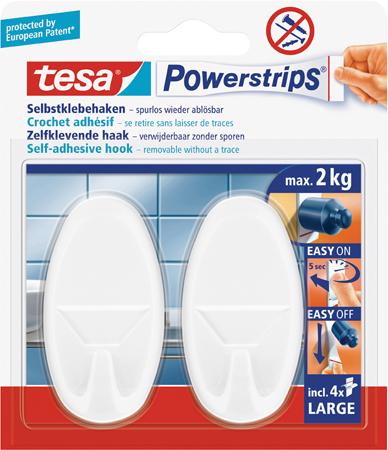 Powerstrips Haken Large Classic weiss