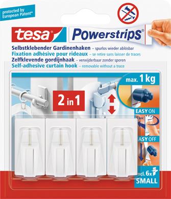Powerstrips Gardinenhakenweiss