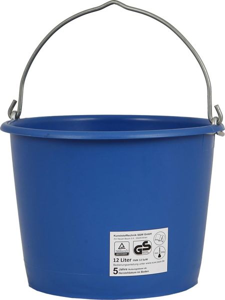 Baueimer 12 L, kranbar blau