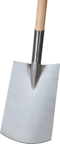 Gärtnerspaten Edelstahl Gr. 2 T-Stiel Trittschutz