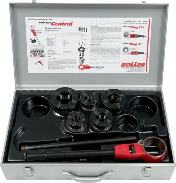 Gewindeschneidkluppen-SetCentral R1/2-2" im Koffer Roller