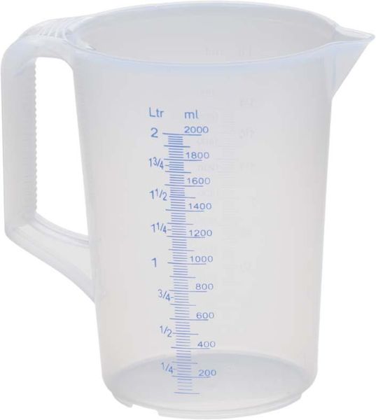 Messkanne geschl.Griff 2000ml Hünersdorff