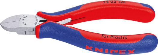 Seitenschneider für Kunststoff mit Mehrkomponenten-Griffen 125mm KNIPEX