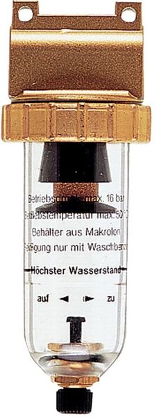 Druckluftfilter BR Standard, G3/8" DN6, BG 30, PC-Behälter, EWO