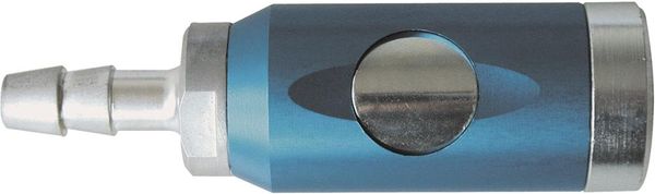 Sicherheitskupplung mit Druckknopf drehbar, blau,NW 7,4mm Tülle 9mm EWO