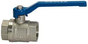 Kugelhahn valve line Hebelgriff, IG/IG G3/4", PN25, Messing RIEGLER