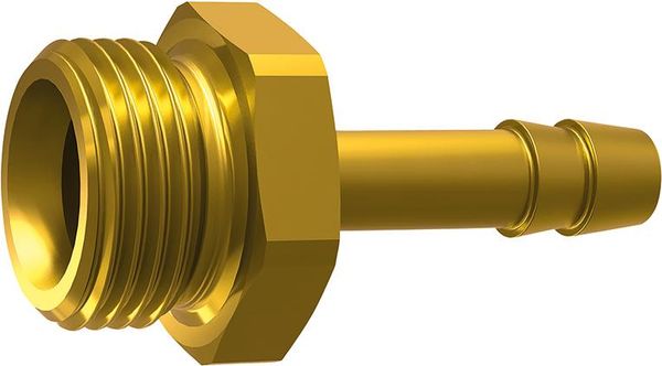 Einschraubschlauchtülle Messing, AG G1/4", LW 13 SW 17mm RIEGLER