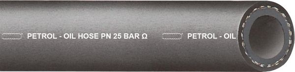 Öl-/Benzinschlauch PETROL-OIL, schwarz, 25bar, 16x4,5 mm