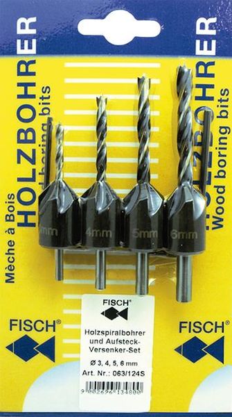 HolzSpiBo-/Versenker-Satz3-4-5-6mm auf Karte Fisch
