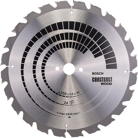 HM-Kreissägeblatt Nagelf.350x3,5/2,5x30 24Z HB BosVE à 1 Stück Construct Wood