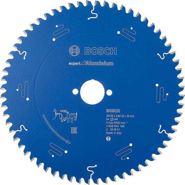 HM Kreissägeblatt 230x2,8x30mm Z64 TF-BoschExpert Aluminium