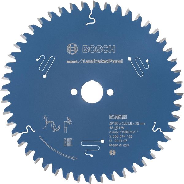 HM-Kreissägeblatt 165x2,6/1,6x20 48Z WZ BosVE à 1 Stück Expert f. Laminated Panel