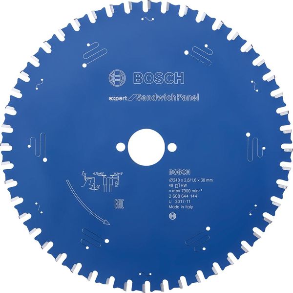 HM Kreissägeblatt 240x2,6x30mm Z48 TF BoschExpert SandwichPanel