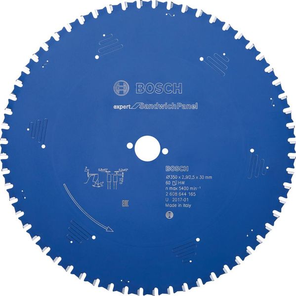 HM Kreissägeblatt 350x2,9x30mm Z60 TF BoschExpert SandwichPanel