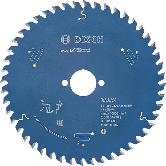 HM-Kreissägeblatt 190x2,6/1,6x30 48Z WBoschVE à 1 Stück Expert for Wood