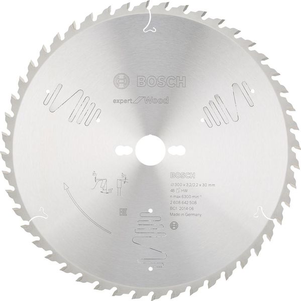 HM-Kreissägeblatt 300x3,2/2,2x30 48Z WBoschVE à 1 Stück Expert f. Wood Tischsägen