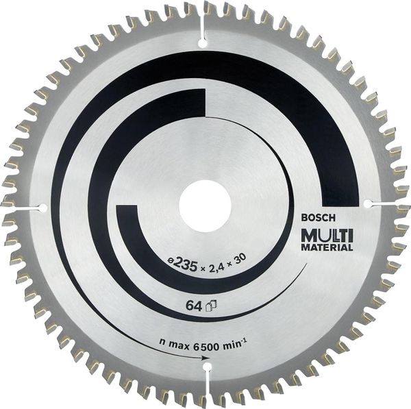 HM-Kreissägeblatt 235x2,4/1,8x30 64Z Bosch VE à 1 Stück Multi Material