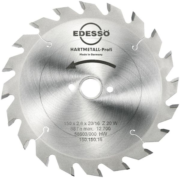 HW Kreissägebl. Profi 150x2,6x16mm Z20 W