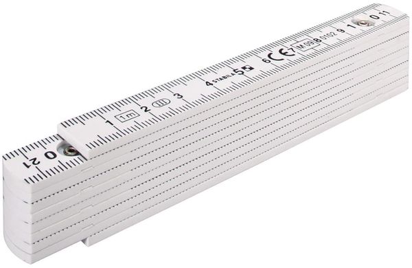 Gliedermaßstab Kunststoff2mx16mm weiss Stabila