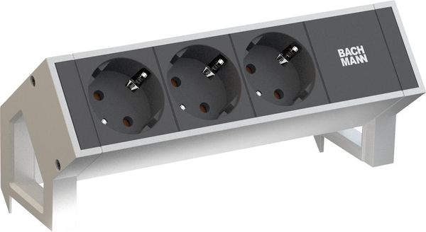 lag177624.jpg DESK2 3xCEE7/3 Strom 0,2m GST18 RAL9010