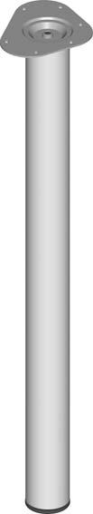 Stahlrohrmöbelfüsse silberfarb.700mm rd.60mm