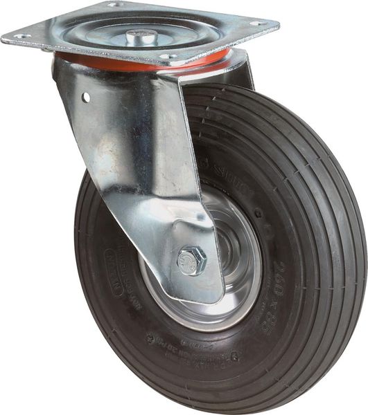 Lenkrolle 260mm L400.C90 Platte,Luftrad,RL L400.C90.260