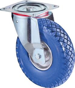 Lenkrolle 260mm L400.C91 Pl.,pannensicher blau,RL L400.C91.262