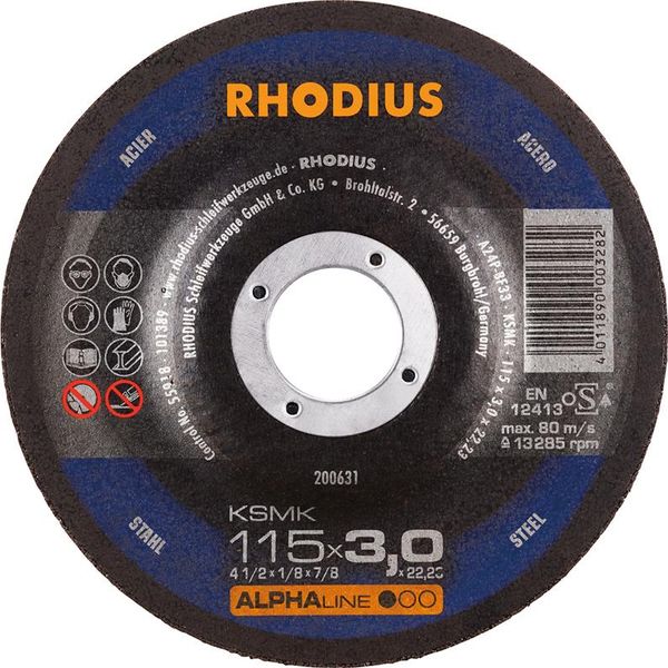 Trennscheibe KSMK 125 x 3,0mm gekr. Rhodius