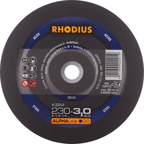 Trennscheibe KSM 230 x 3,0mm ger. Rhodius
