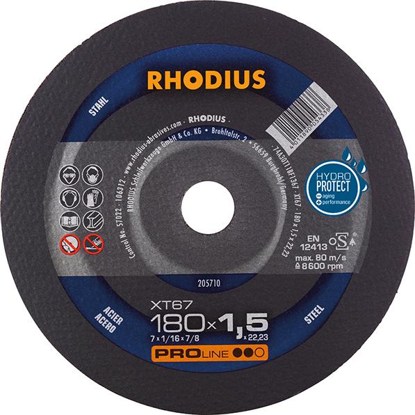 Trennscheibe XT67 180 x 1,5mm ger. Rhodius