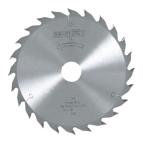 Sägeblatt-HM, 168 x 1,2/1,8 x 20 mm, Z 24, WZ, für universellen Einsatz in Holz