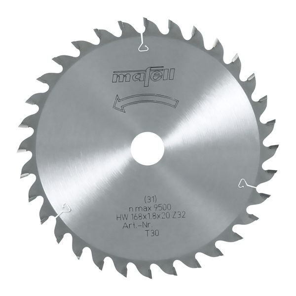 Sägeblatt-HM 168 x 1,2/1,8 x 20 mm, Z 32, WZ