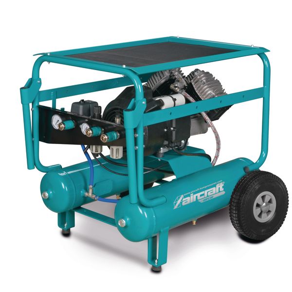 Mobiler, direktgeflanschter 2-Zylinder-Kolbenkompressor Aircraft AIRCAR 321/22 PRO