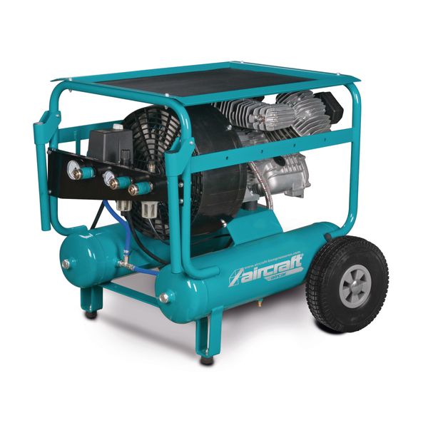 Mobiler, direktgeflanschter 2-Zylinder-Kolbenkompressor Aircraft AIRCAR 553/22 PRO