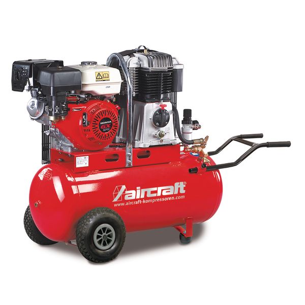 Mobiler Kolbenkompressor mit Benzinmotor Aircraft AIRBAU 652/100 B PRO