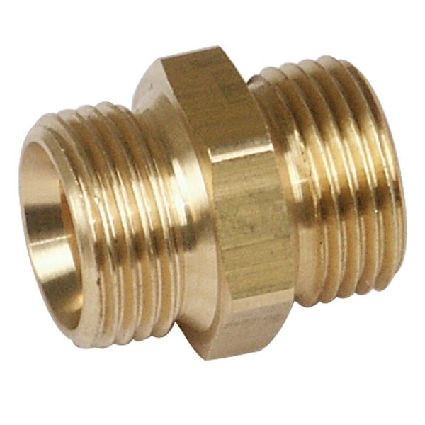 Doppelnippel Aircraft G 3/8" x G 3/8" links