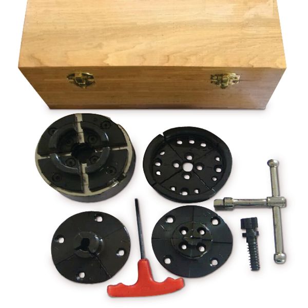 Vier-Backenfutter Holzstar M33 x 3,5, Profi-Set