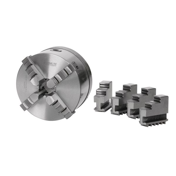 OPTIMUM Vierbacken-Drehfutter Guss Camlock, zentrisch spannend Optimum Ø 200 mm DIN ISO 702-2 Nr. 6