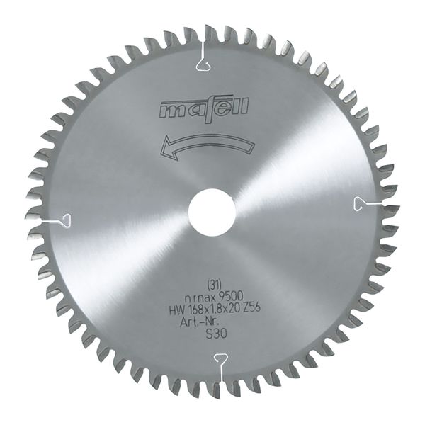 Sägeblatt-HM 168 x 1,2/1,8 x 20 mm, Z 56, WZ