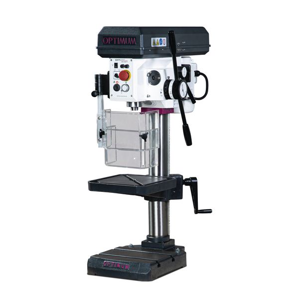 Tischbohrmaschine Optimum OPTIdrill DH 24FT Aktions-Set inkl. Maschinenschraubstock