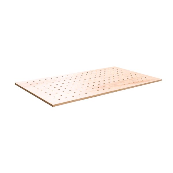 Lochrasterarbeitsplatte Holzkraft Buche-Multiplex, 1600 x 790 mm